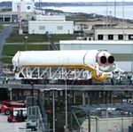 Antares rollout to pad for fit check (OSC)