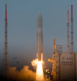 Ariane 5 launch of four Galileo satellites, Dec. 2017 (ESA)