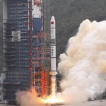 Long March 2C launch of Yaogan-30 satellites, July 2019 (Xinhua)