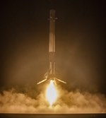 Falcon 9 first stage landing after ORBCOMM launch Dec 2015 (SpaceX)