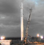 Falcon 9 after second SES-8 launch scrub (SpaceX)