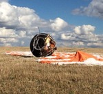Foton-M4 after landing (Roscosmos)