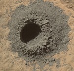 Windjana drill hole made by Curiosity (NASA/JPL)
