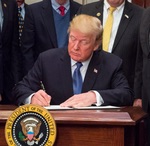 Trump signing Space Policy Directive 1 (NASA)
