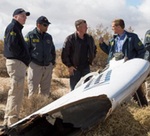 SpaceShipTwo wreckage and investigtors (NTSB)