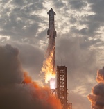 Starship liftoff on third flight (SpaceX)