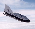 X-38 in free flight (NASA/DFRC)