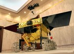 Yutu Chinese lunar rover model (Xinhua)