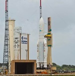 Ariane 5 before VA 222 launch April 2015 (Arianespace)