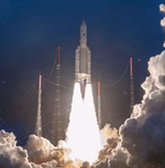 Ariane 5 launch of Eutlesat Konnect anf GSAT-30 (ESA)