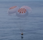 Ax-3 Crew Dragon splashdown (SpaceX)