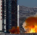 Long March 2D launch of SuperView 3 and 4 (Xinhua)