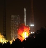 Long March 3B launch of two Beidou satellites, January 2018 (Xinhua)