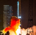 Long March 3B launch of LaoSat-1 (Xinhua)