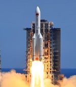 Long March 5B launch of Wentian module (Xinhua)