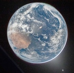 Earth seen by Artemis 2 (NASA/Reid Wiseman)