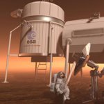 European manned Mars mission (ESA illus.)