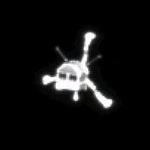 Philae descending to comet 67P/C-G (ESA)