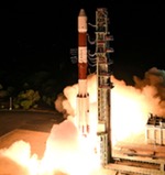 PSLV launch of DMC3 satellites, July 2015 (ISRO)