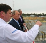 Putin at Vostochny in Sept 2014 (Roscosmos)
