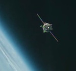 Soyuz TMA-10M approaching ISS (NASA)