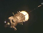 Soyuz TMA-13M approaches ISS (NASA)