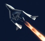 SpaceShipTwo on second powered flight (MarsScientific.com)